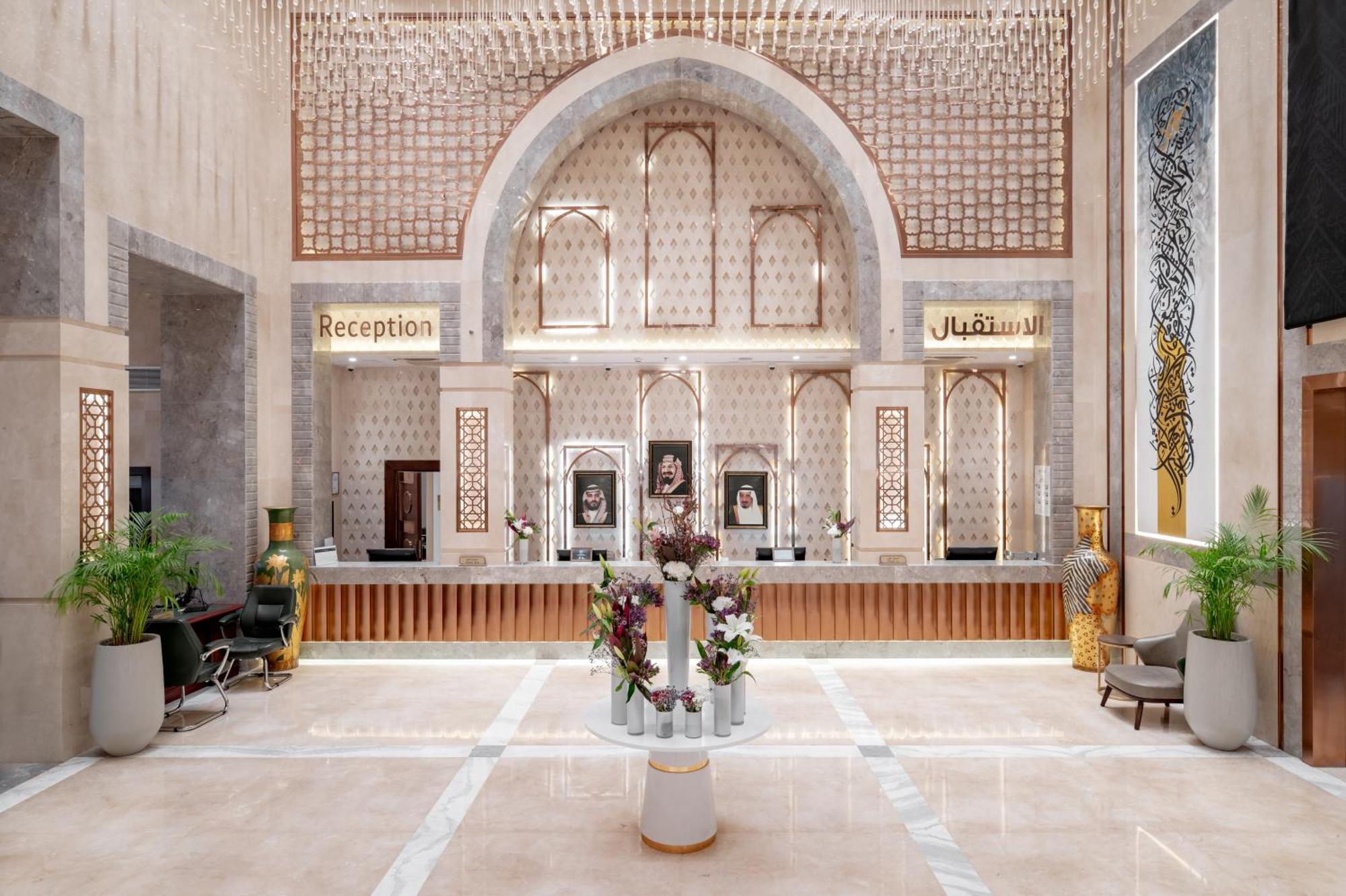 Hotel Dar Aleiman Al Haram Medina Exterior foto Reception